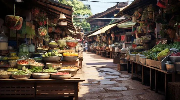 Kad Kong Ta Street Market