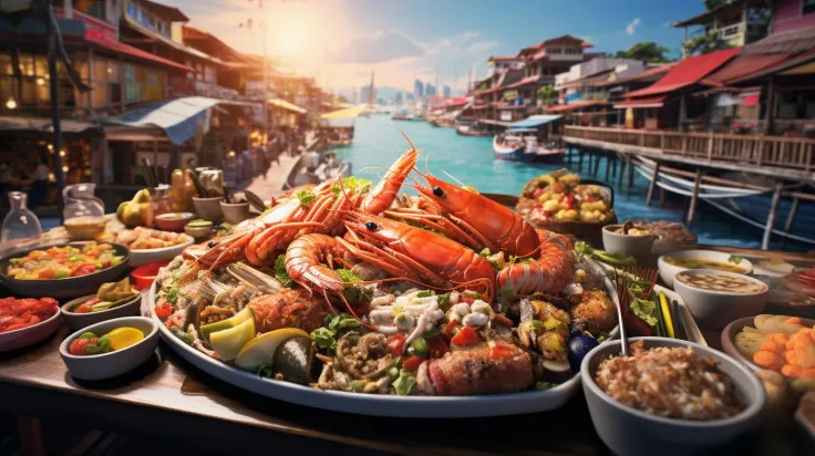 Seafood restaurant with Thai food