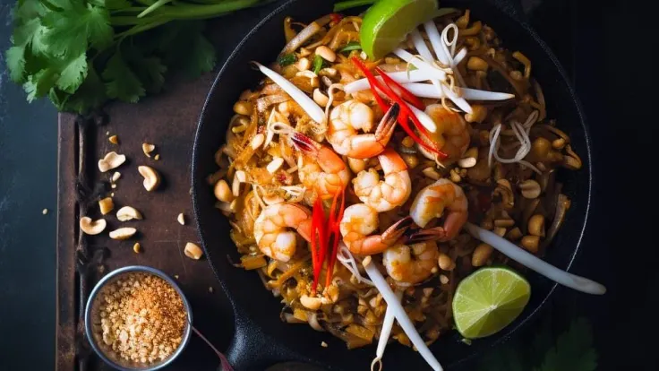 Noodles with Shrimp (Pad Thai Kung)