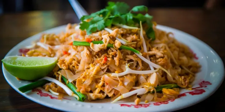 Pad Thai is one of the most well-known Thai dishes, and it's popular worldwide.