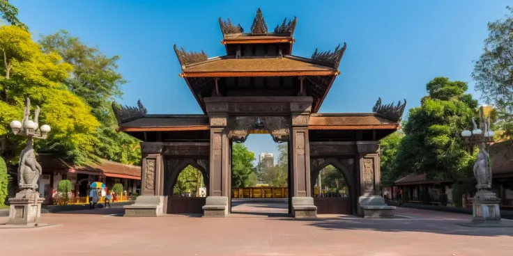 Chiang Mai Gate, also known as the South Gate, is a popular destination for street food lovers